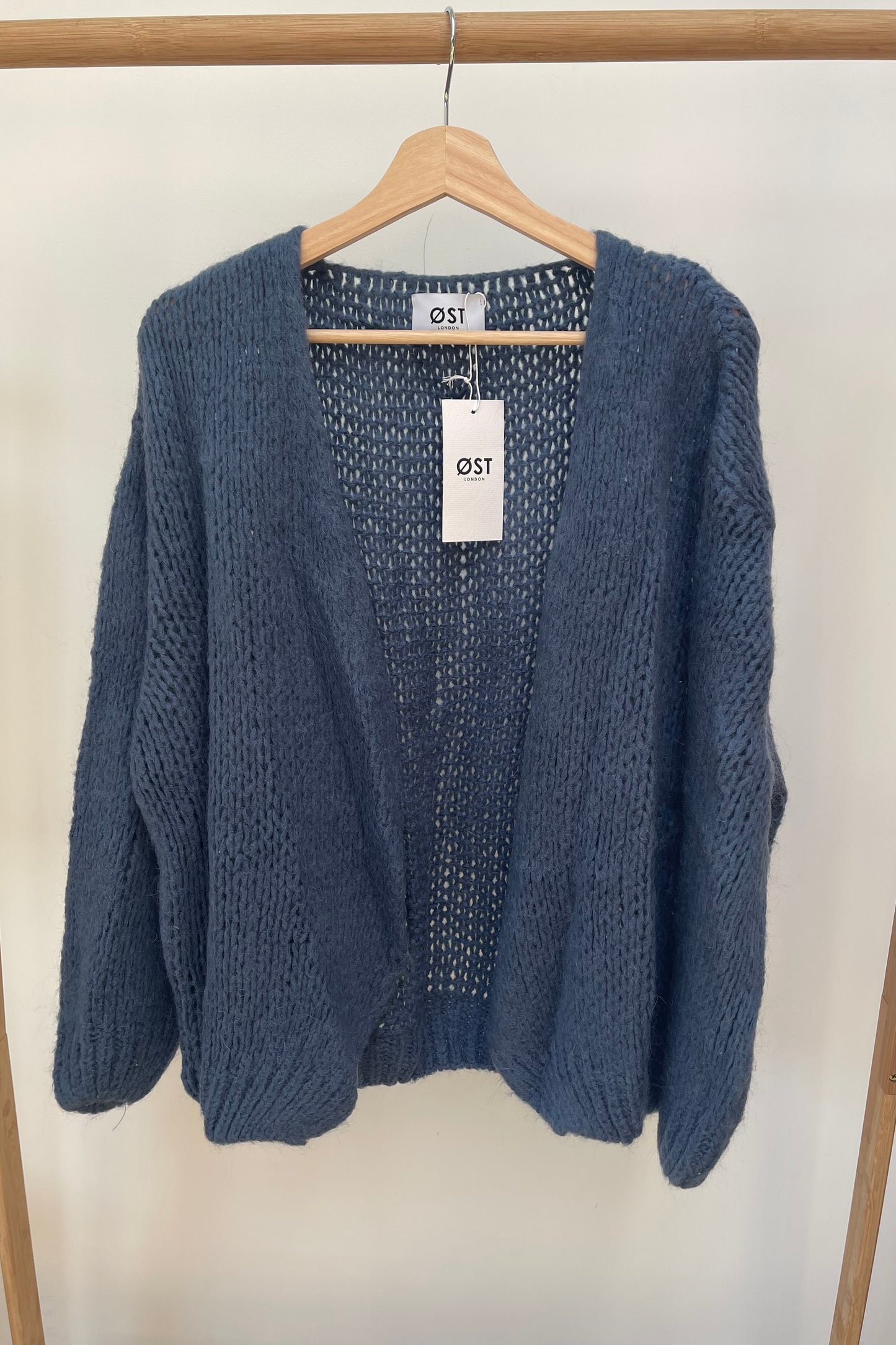 Mohair Cardigan Blue