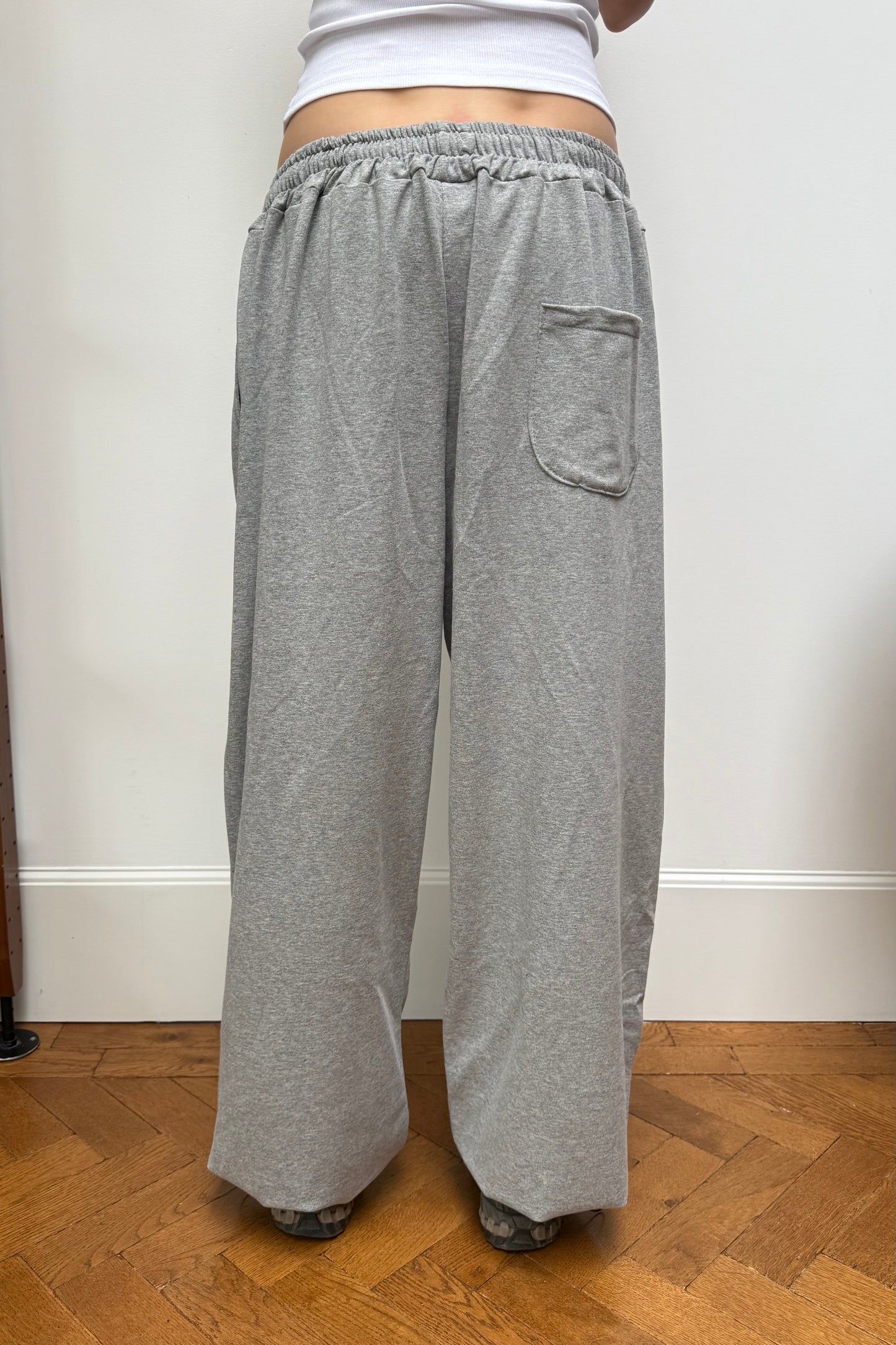 Elise Baggy Loungewear Trousers -Grey