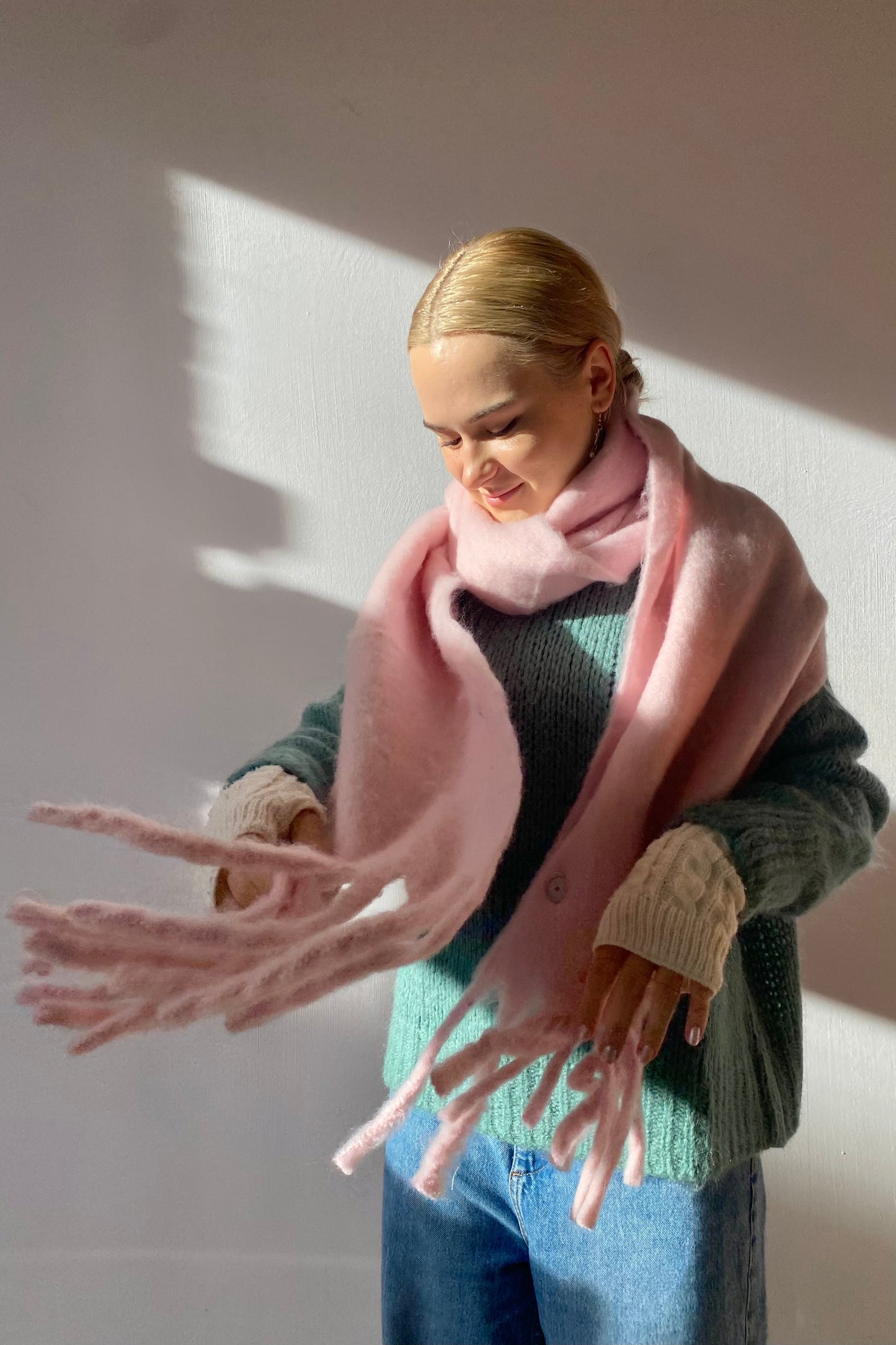 Pernille Scarf -Soft Pink - Øst London