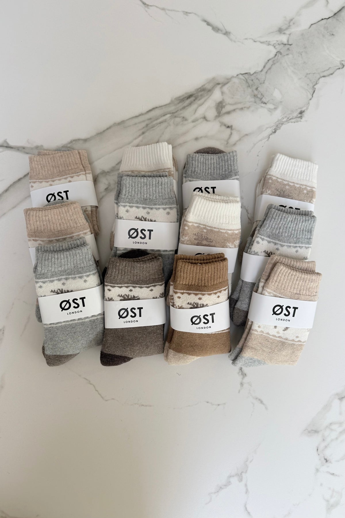 Deer Fluffy Socks -12 Pack
