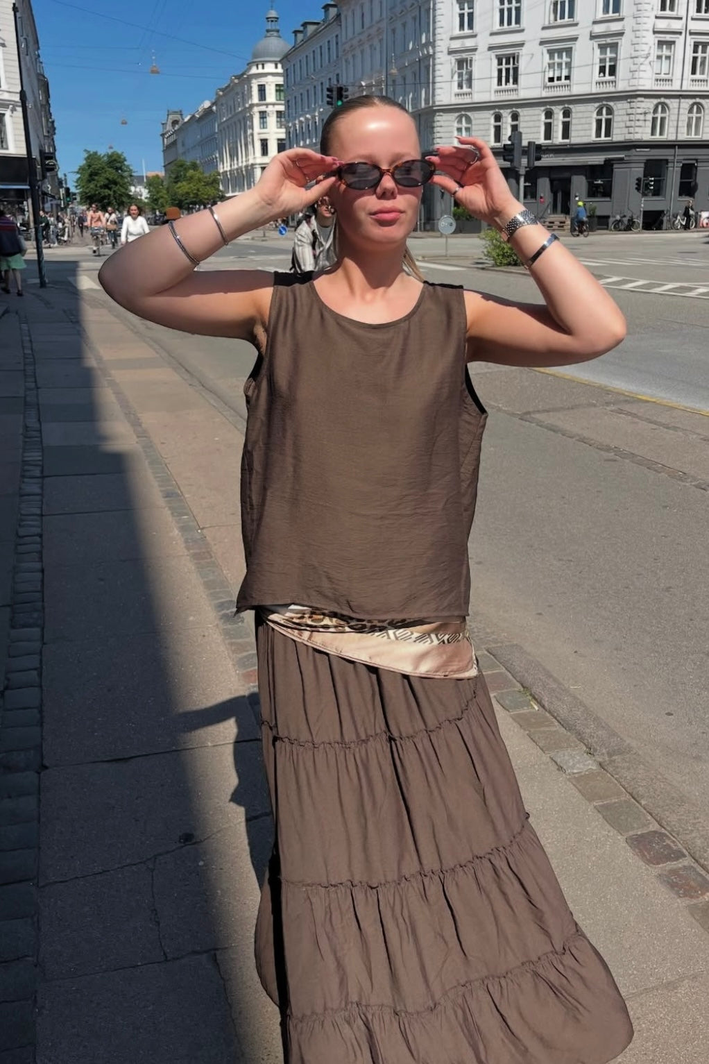 Ella Top -Brown
