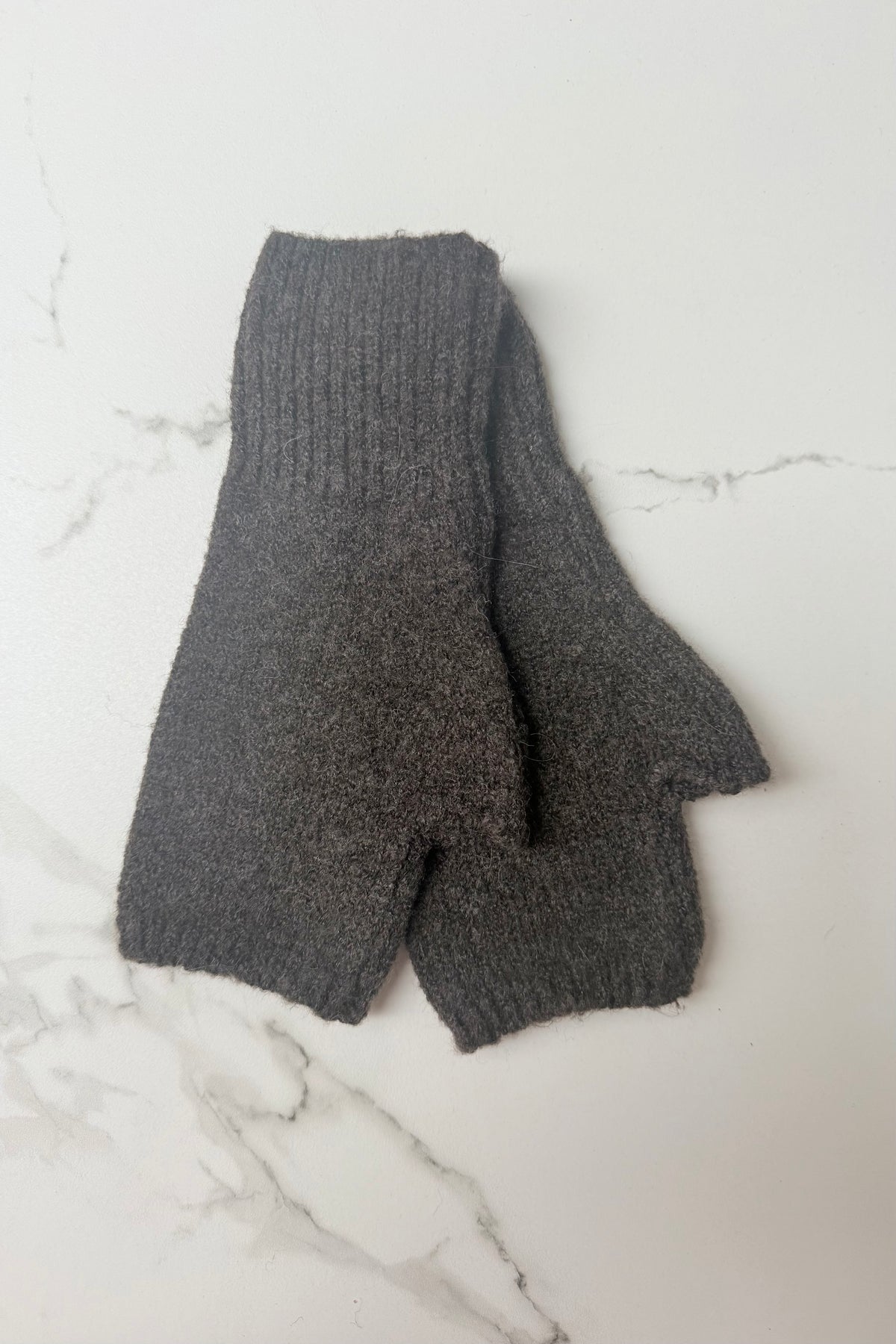 Ellie Cashmere Blend Mittens -Brown