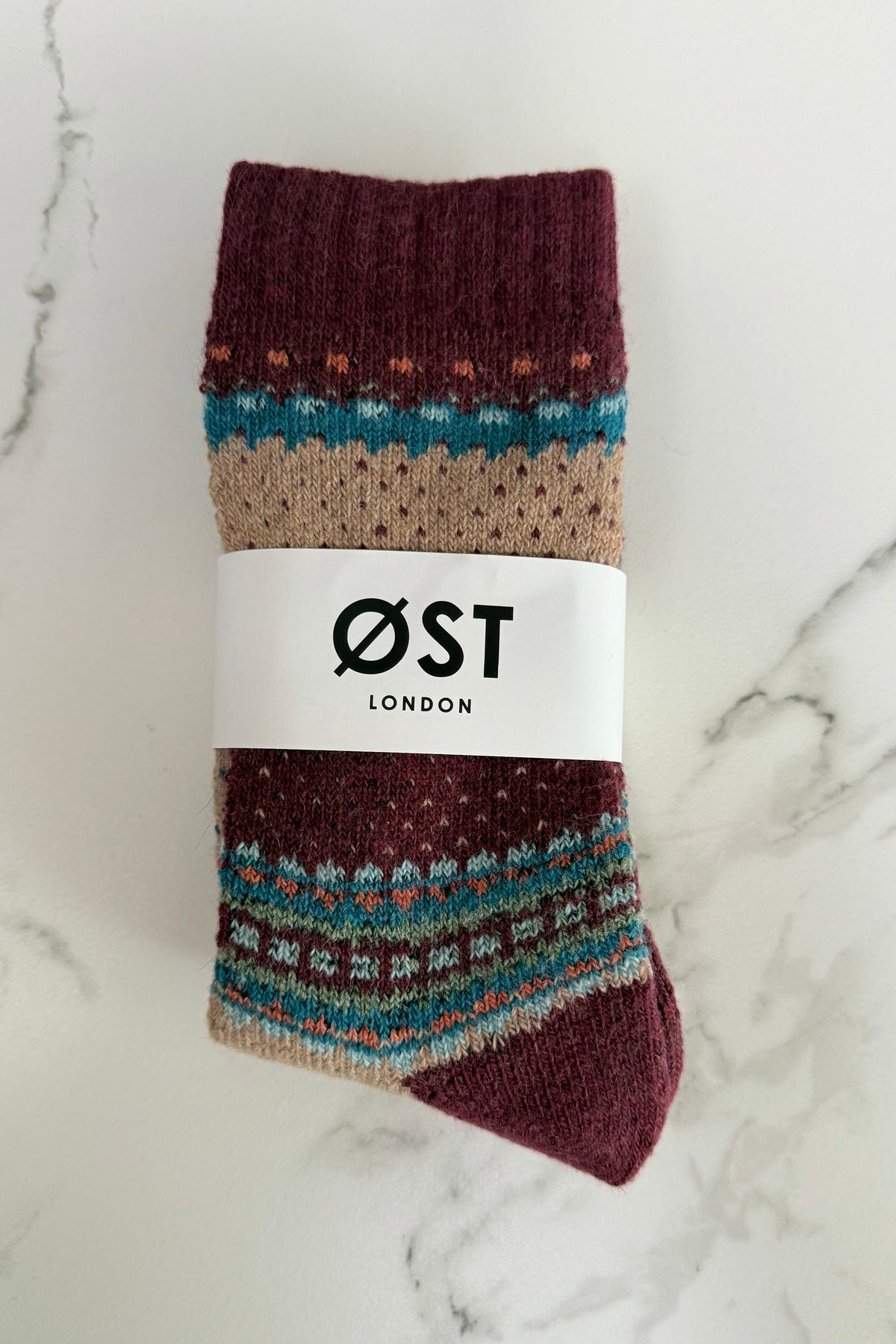 Sne Fluffy Socks -Burgundy
