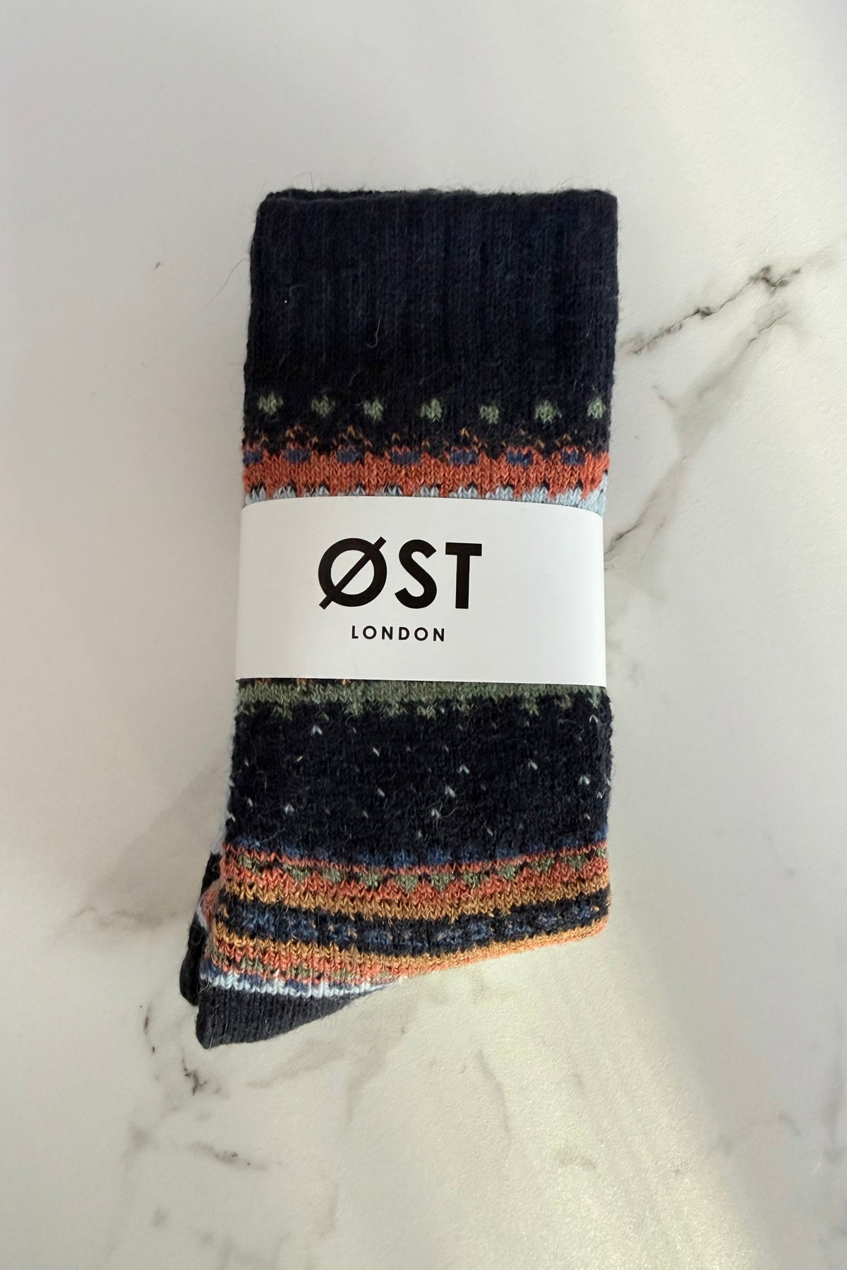 Sne Fluffy Socks -Navy