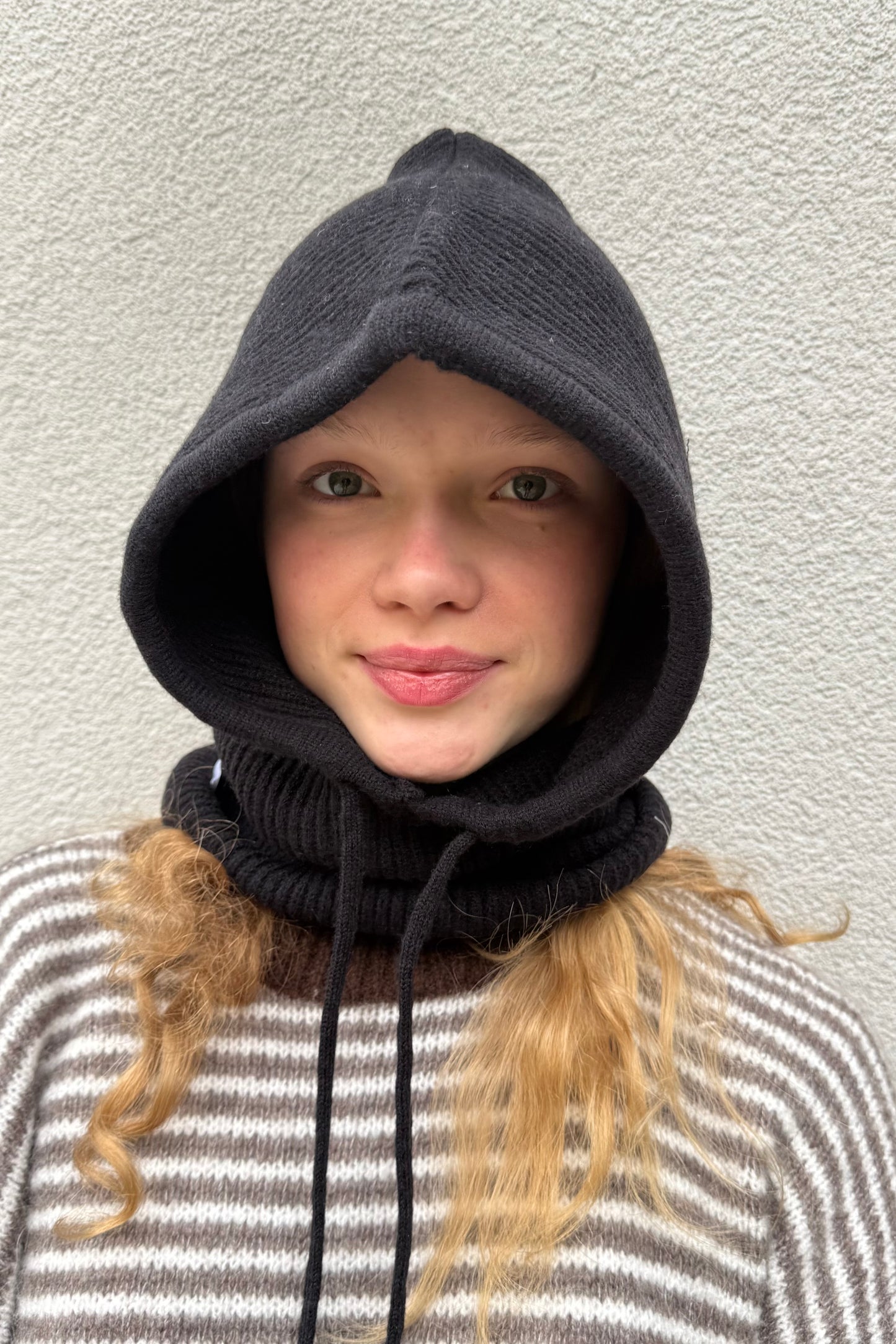 wool balaclava black