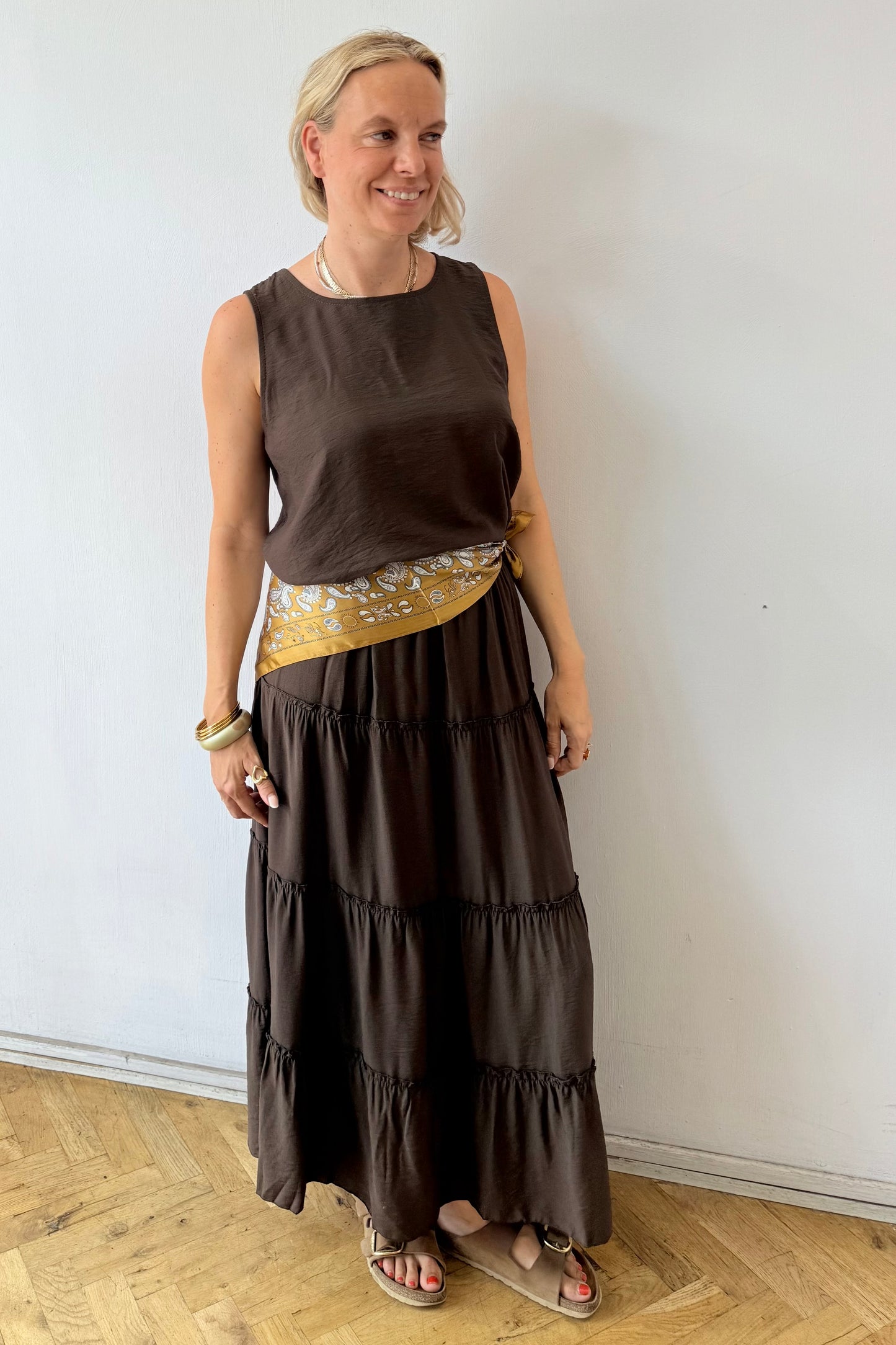 Ella Skirt -Brown