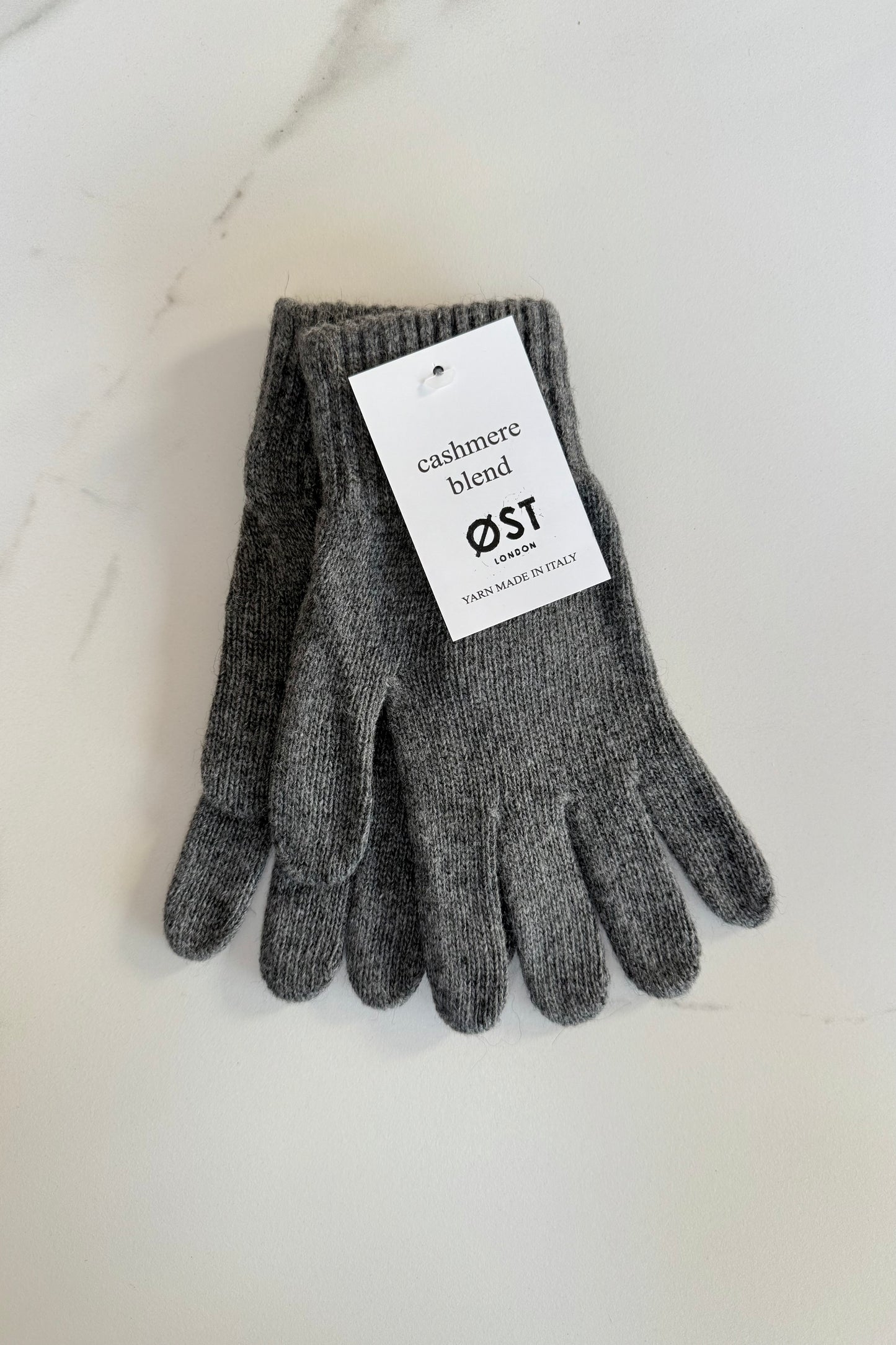 Petra Cashmere Blend Mittens -Grey