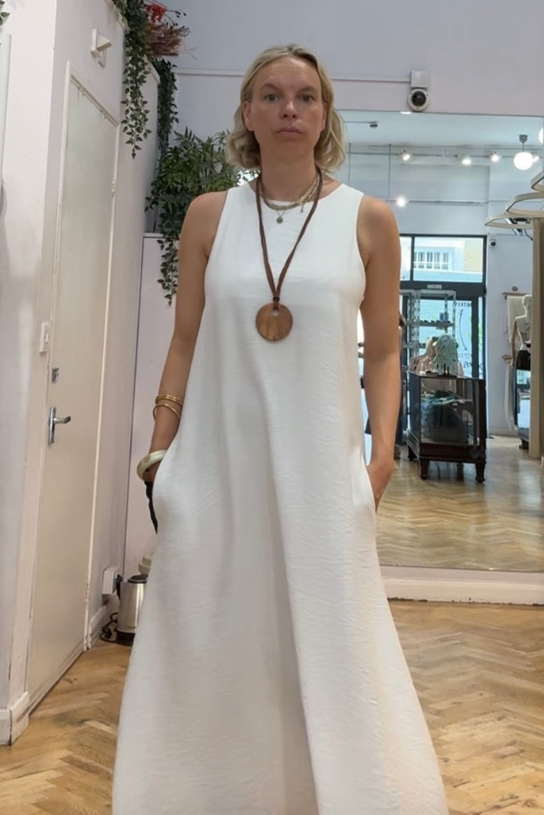 Ella Dress -White