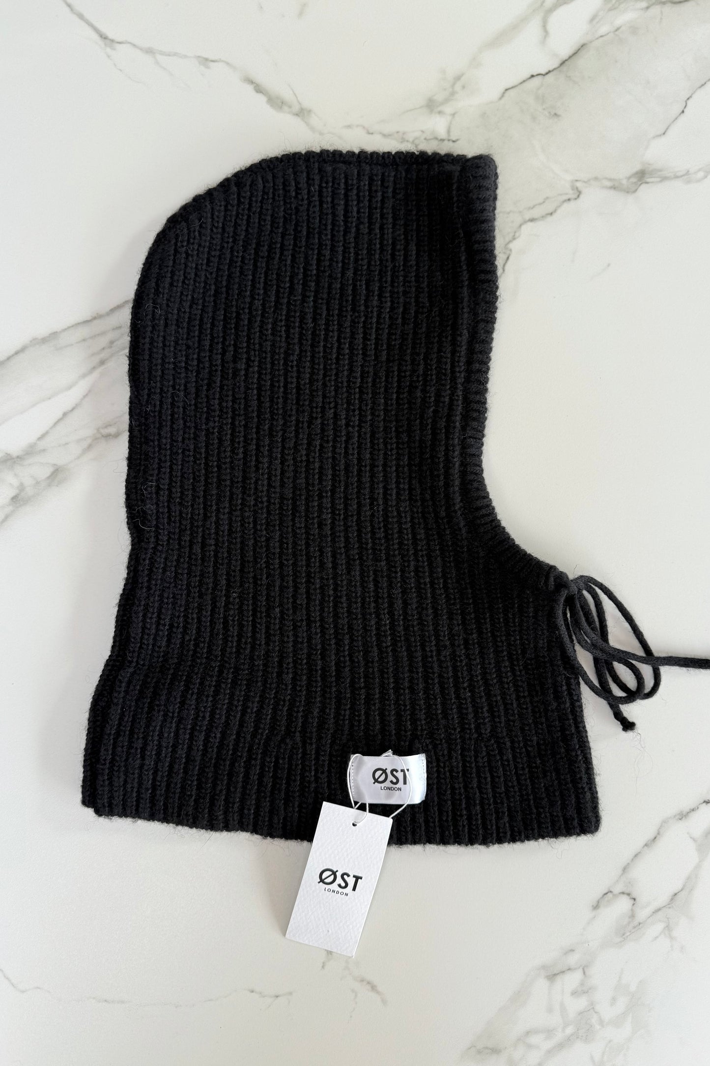 Marie Mohair Balaclava -Black - Øst London