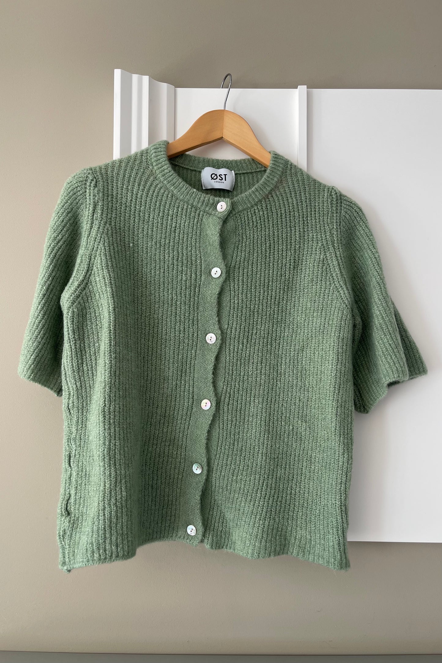 Mathilde Wool Cardigan -Leaf