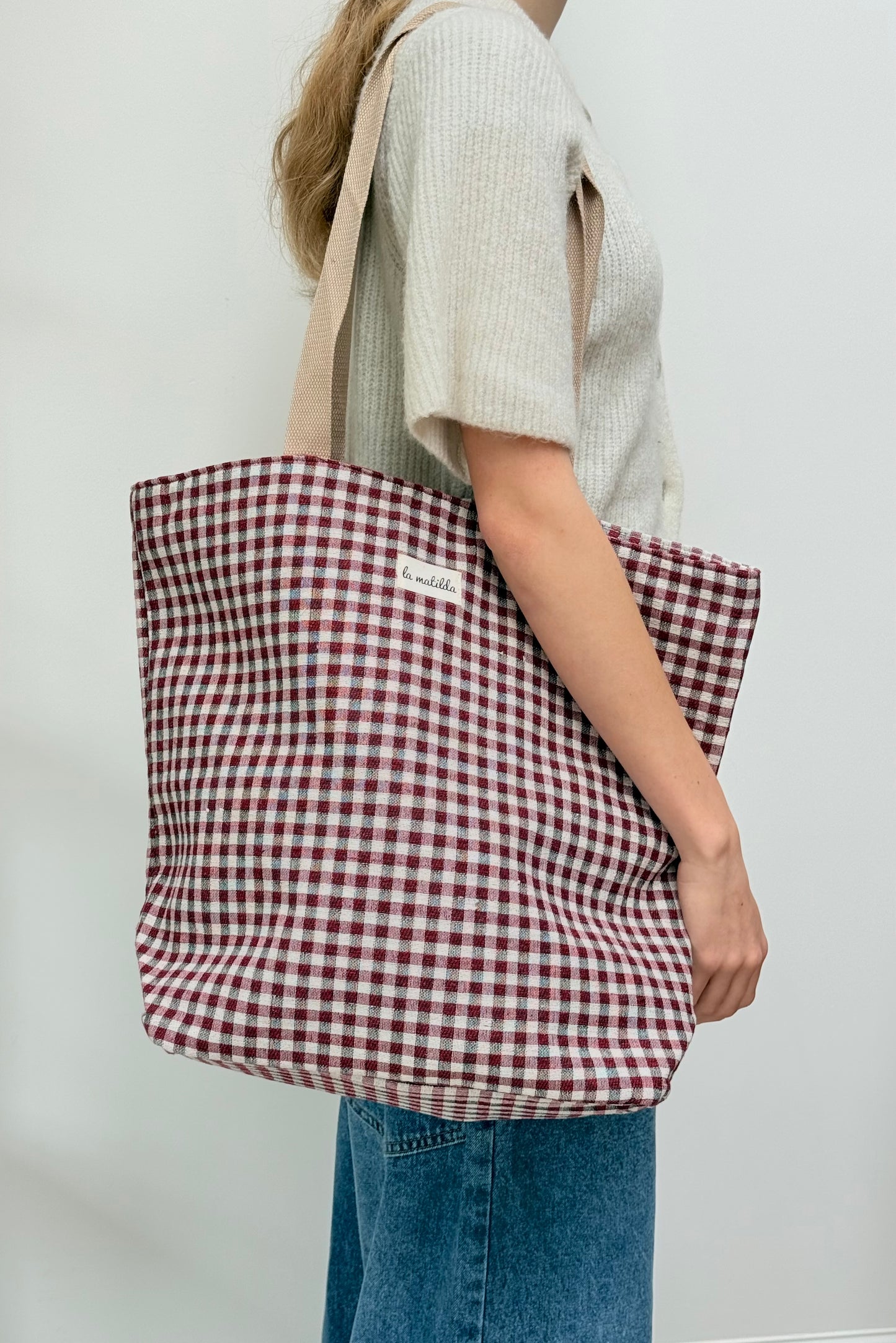 Gingham Bag -Red