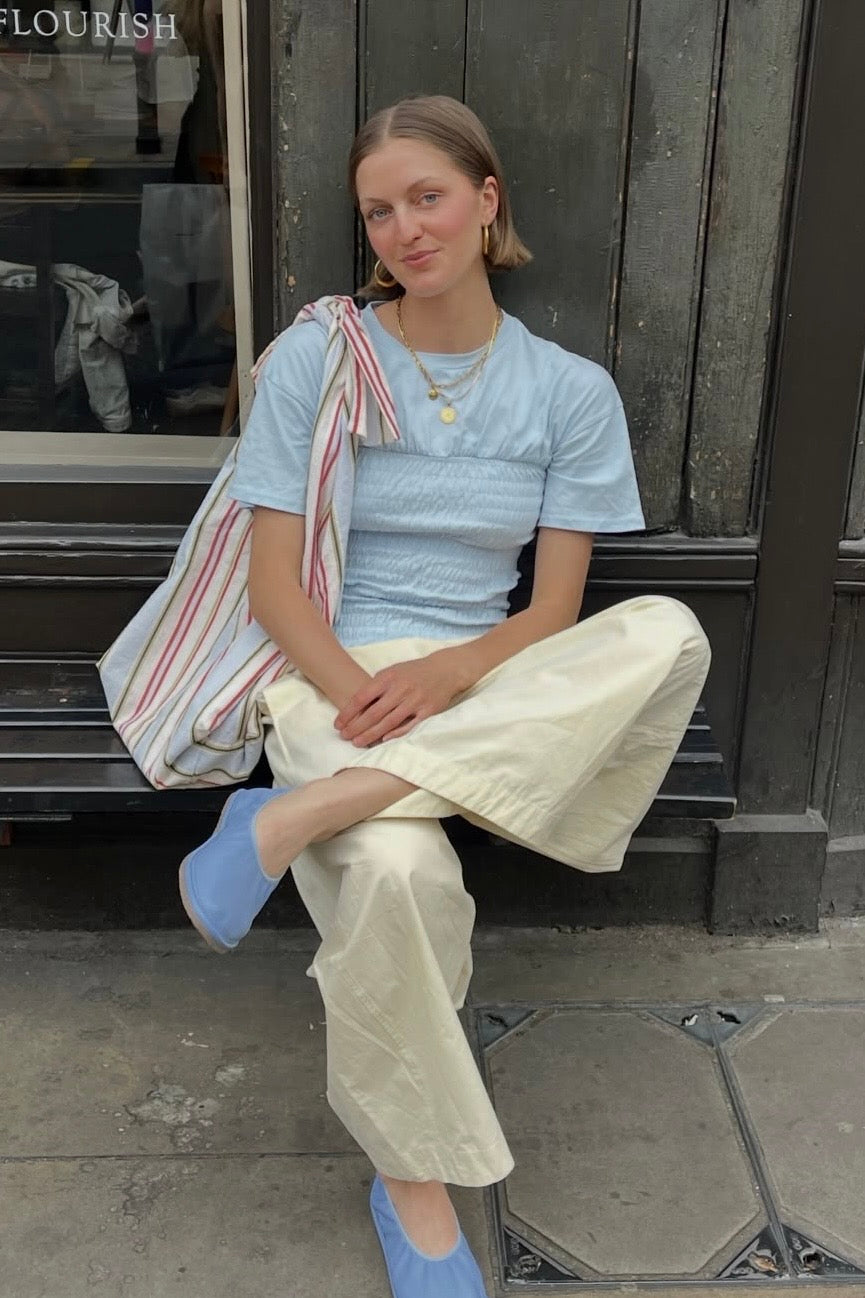 Ruth Barrel Trousers -Lemon - Øst London