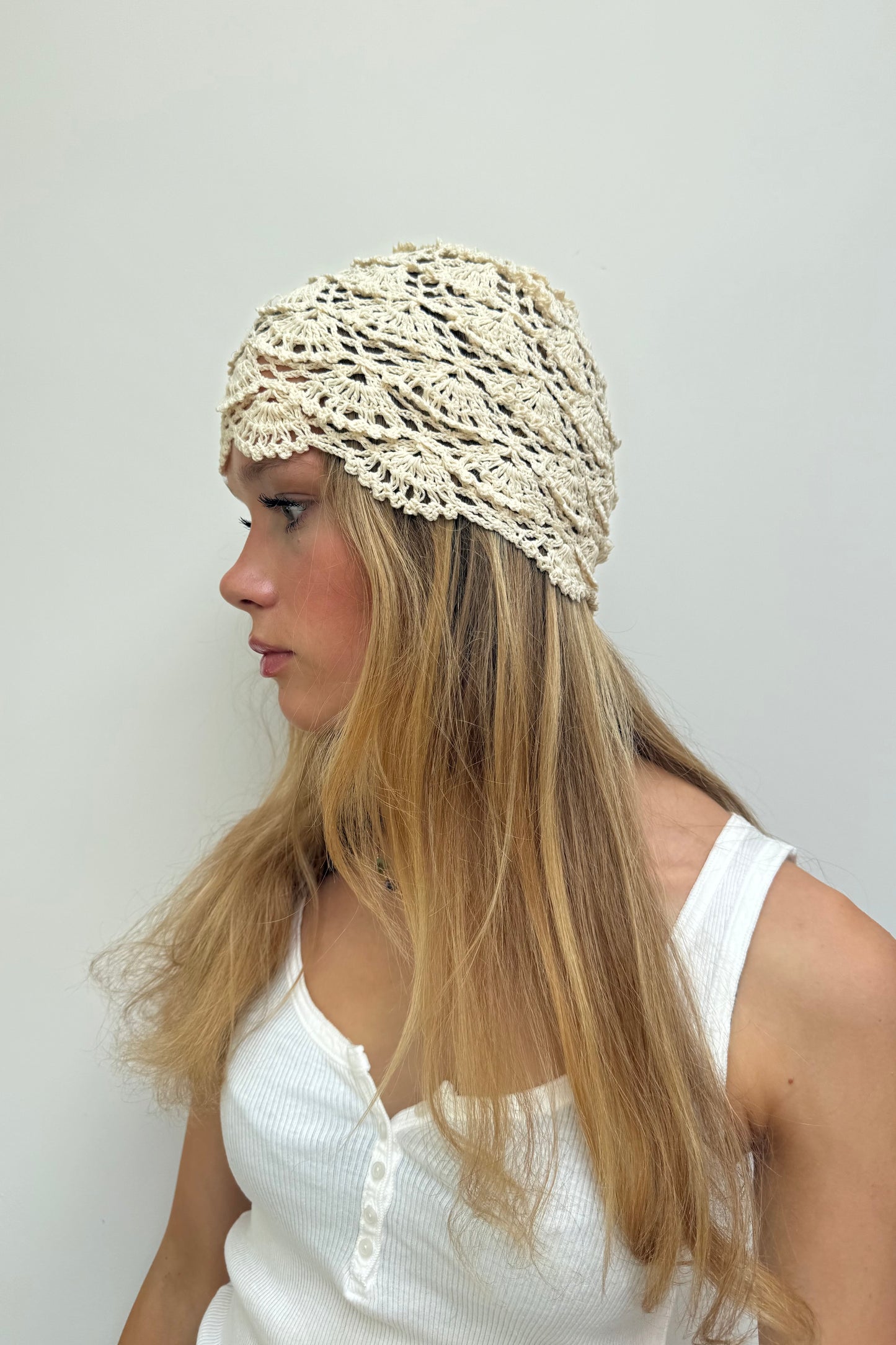 Crochet Hat -Cream