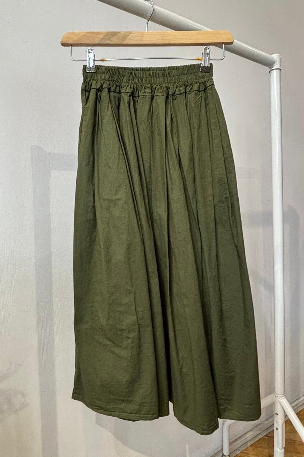 Malene Medi Skirt -Khaki