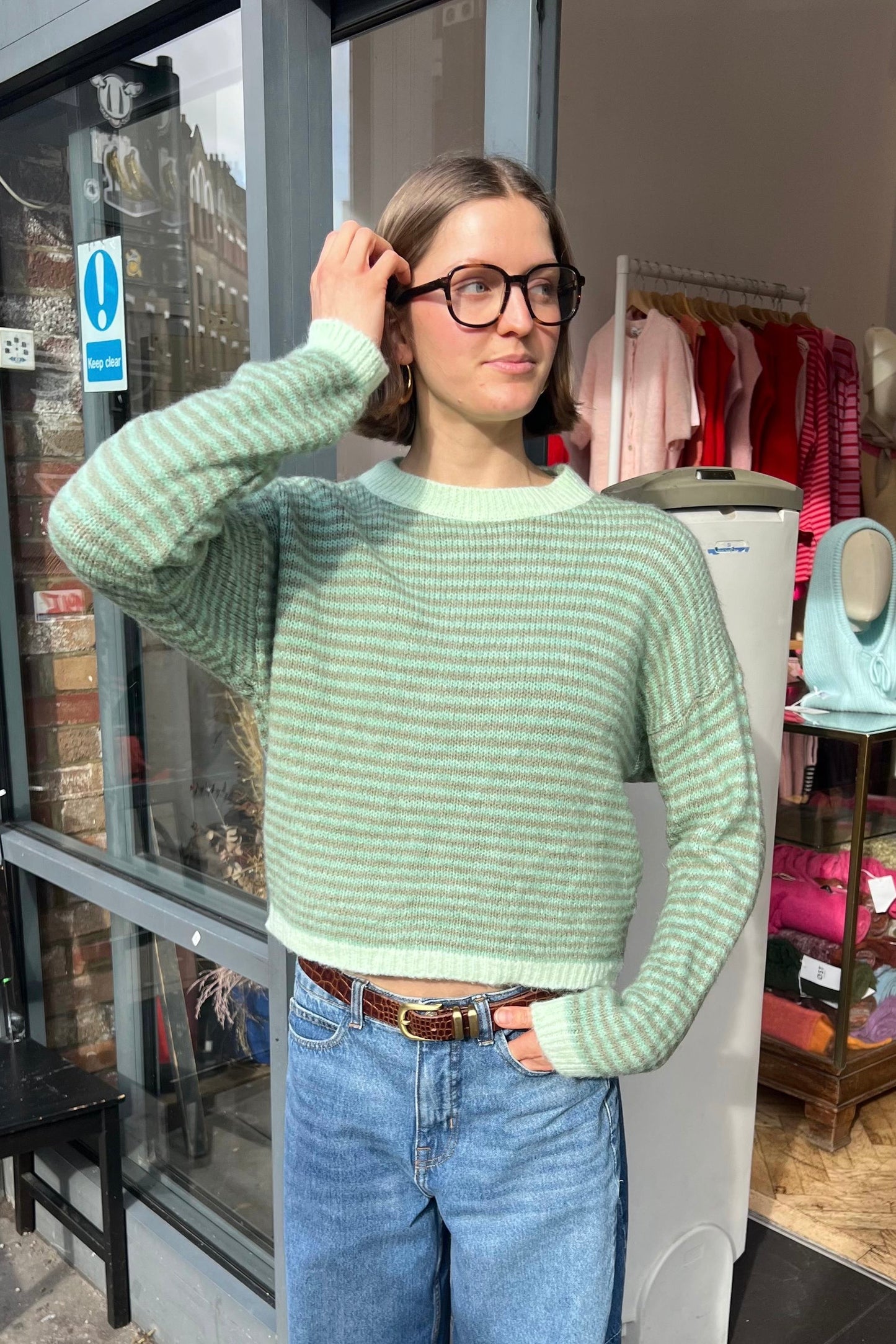 Nanna Jumper -Green/Mint - Øst London