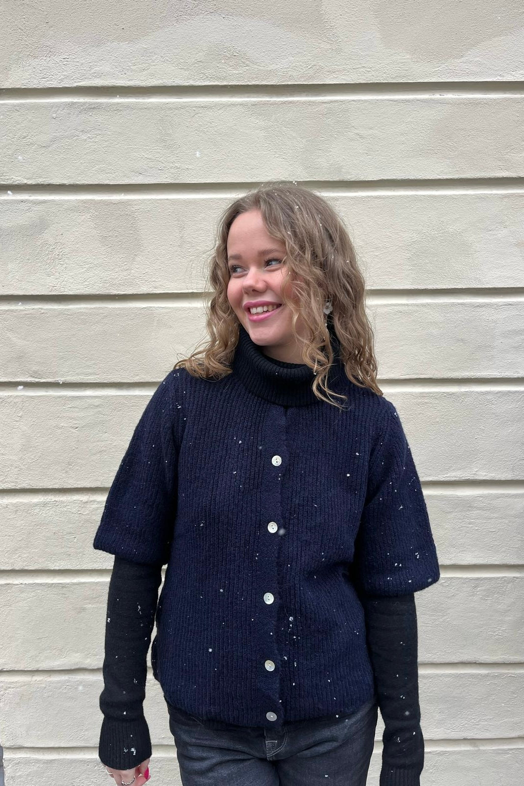 Mathilde Wool Cardigan -Navy
