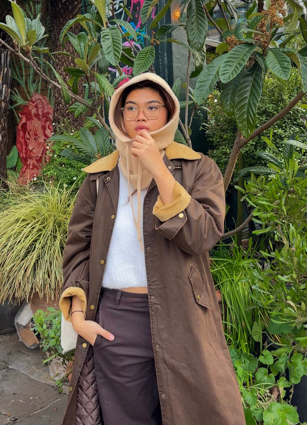 Rikke Cashmere Balaclava -Cream