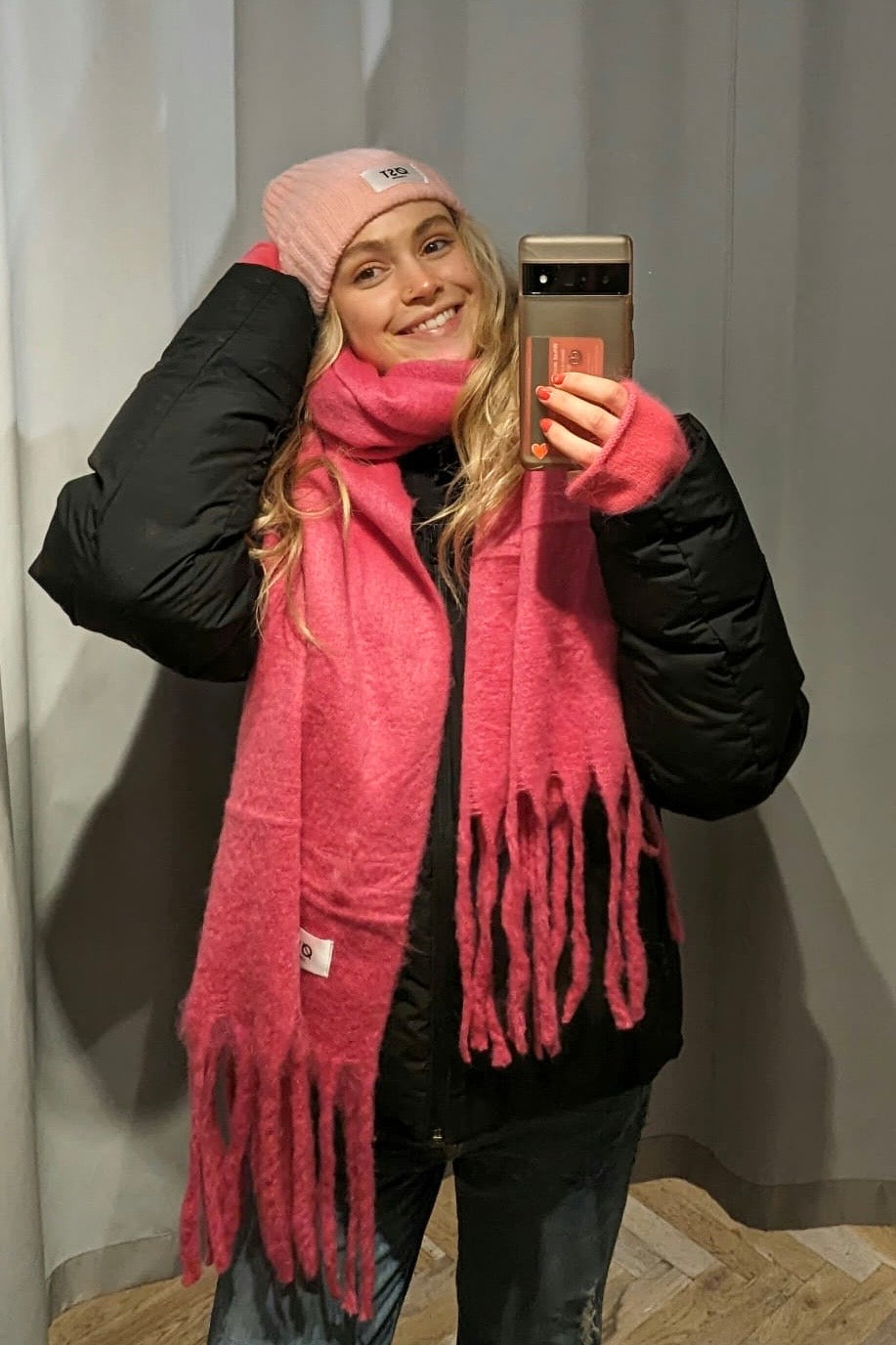 Alpaca warm beanie hat