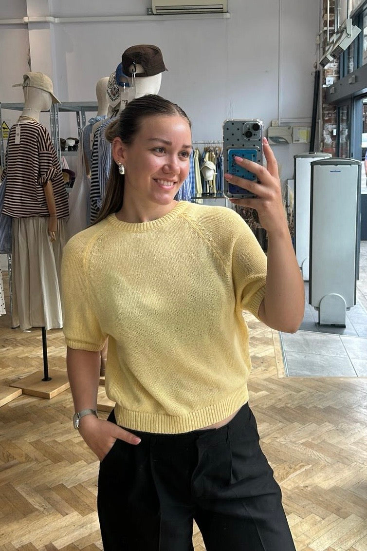 Gry Cotton Jumper -Lemon