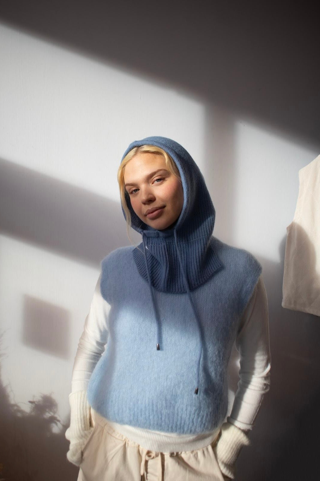Marie Wool Balaclava -Blue
