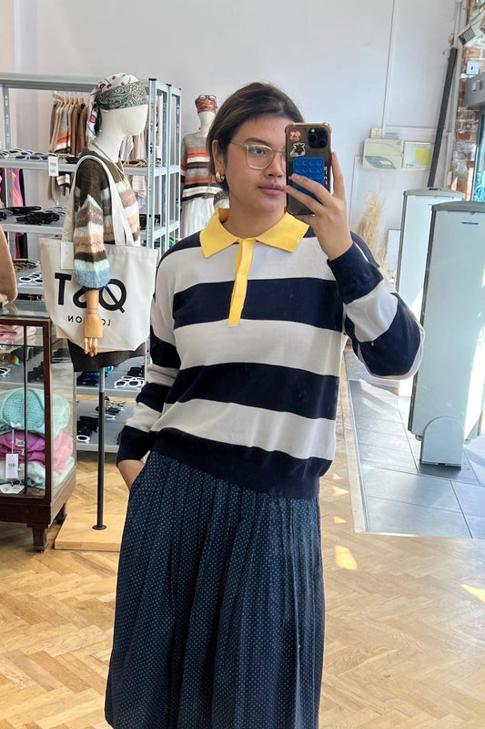 Kamille Jumper -Navy/Grey