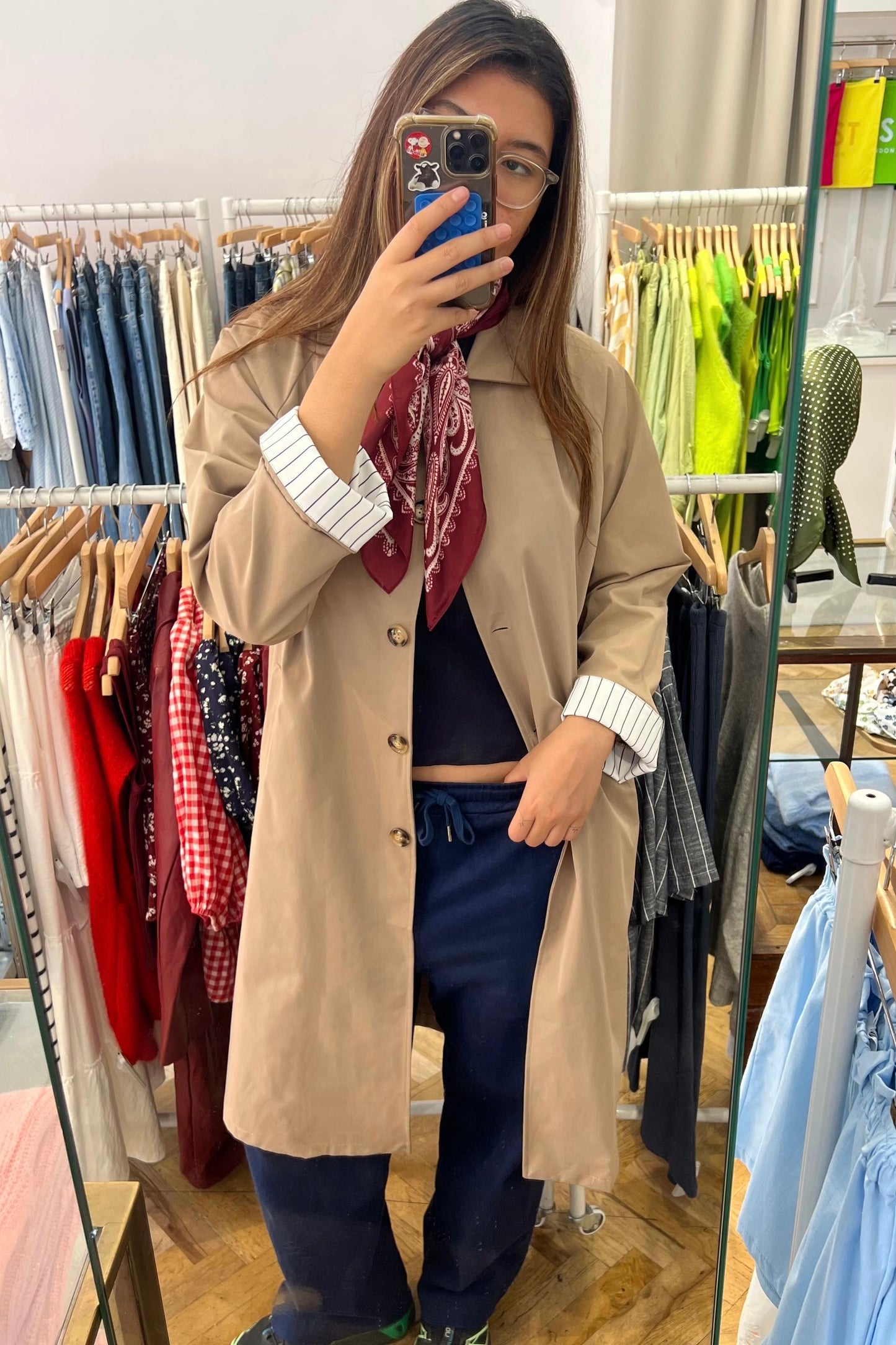 Luna Trench Coat -Taupe