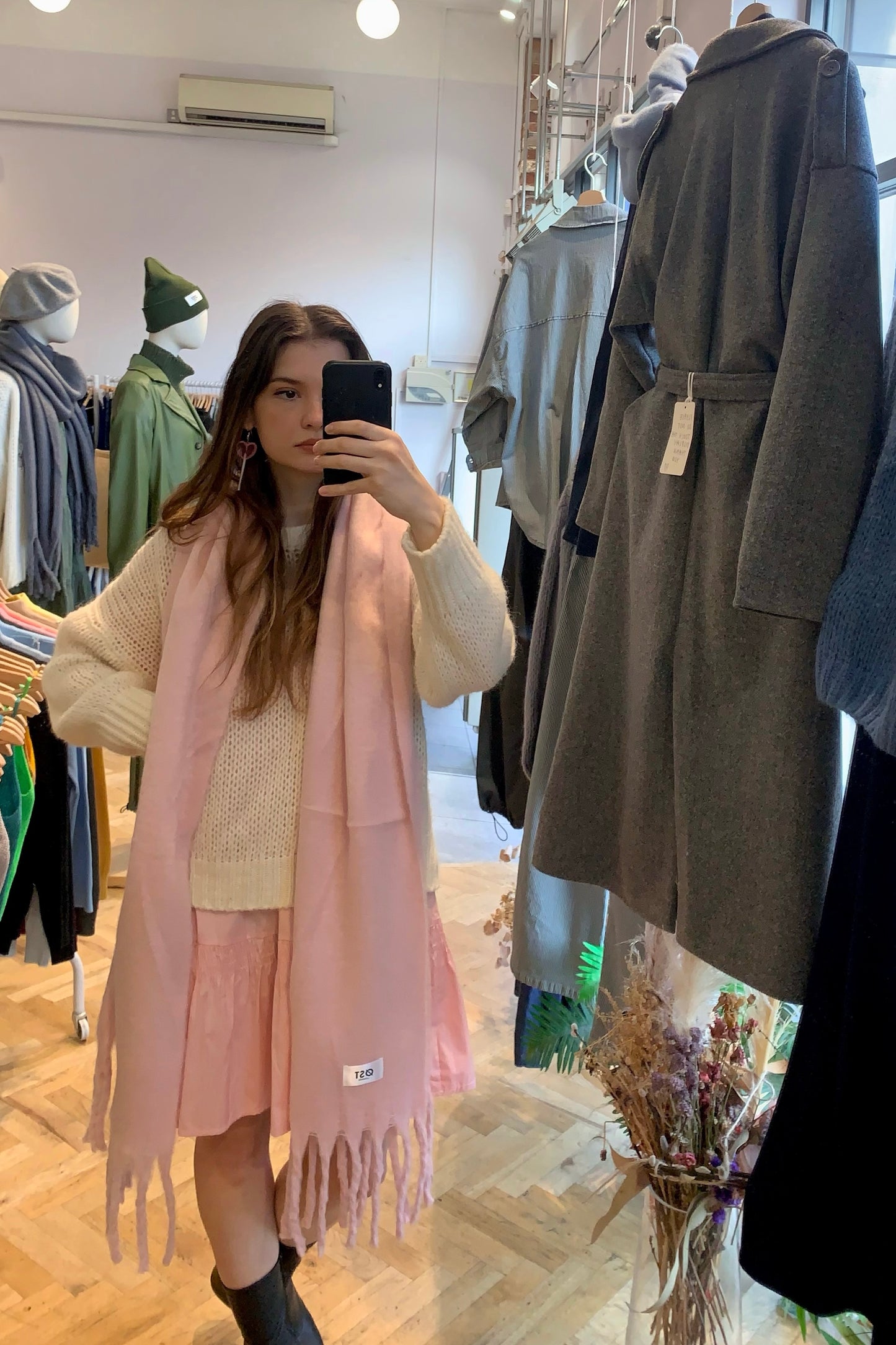 Pernille Scarf -Soft Pink - Øst London