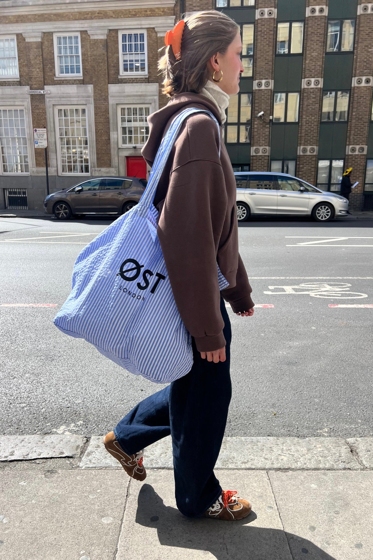 Striped Summer Bag -Blue - Øst London