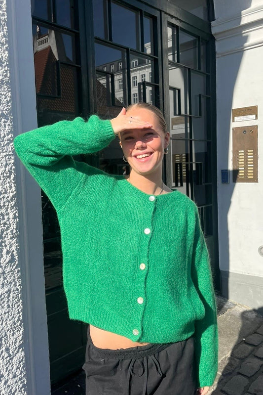 Josefine Mohair Cardigan -Green