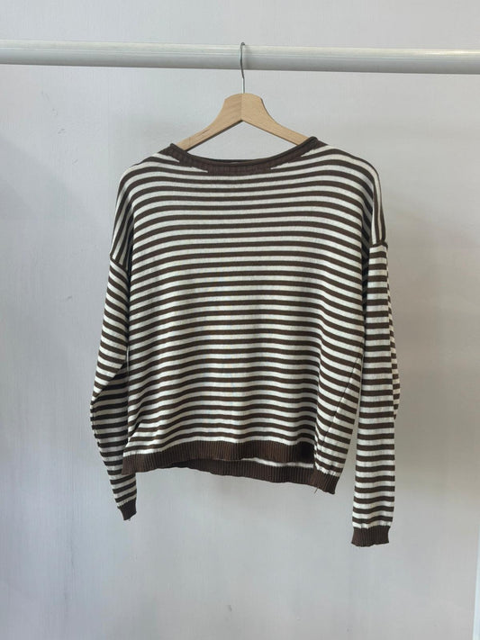 Lotte Striped Jumper -Brown - Øst London