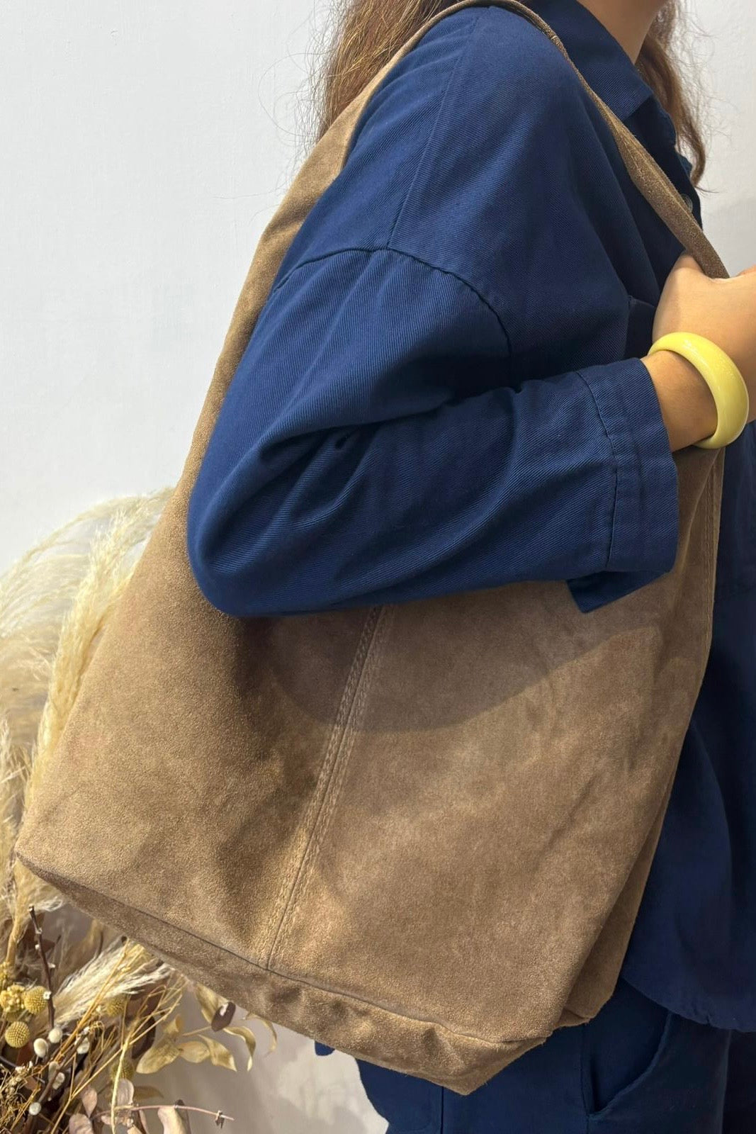 Diana Leather Bag -Taupe