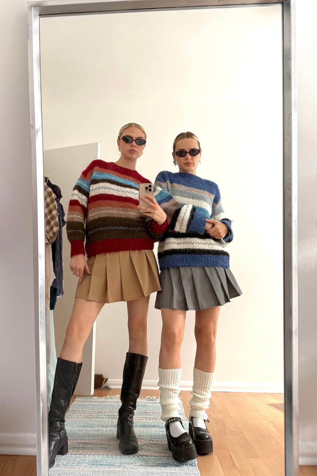 Grethe Crewneck Wool Jumper -Blue