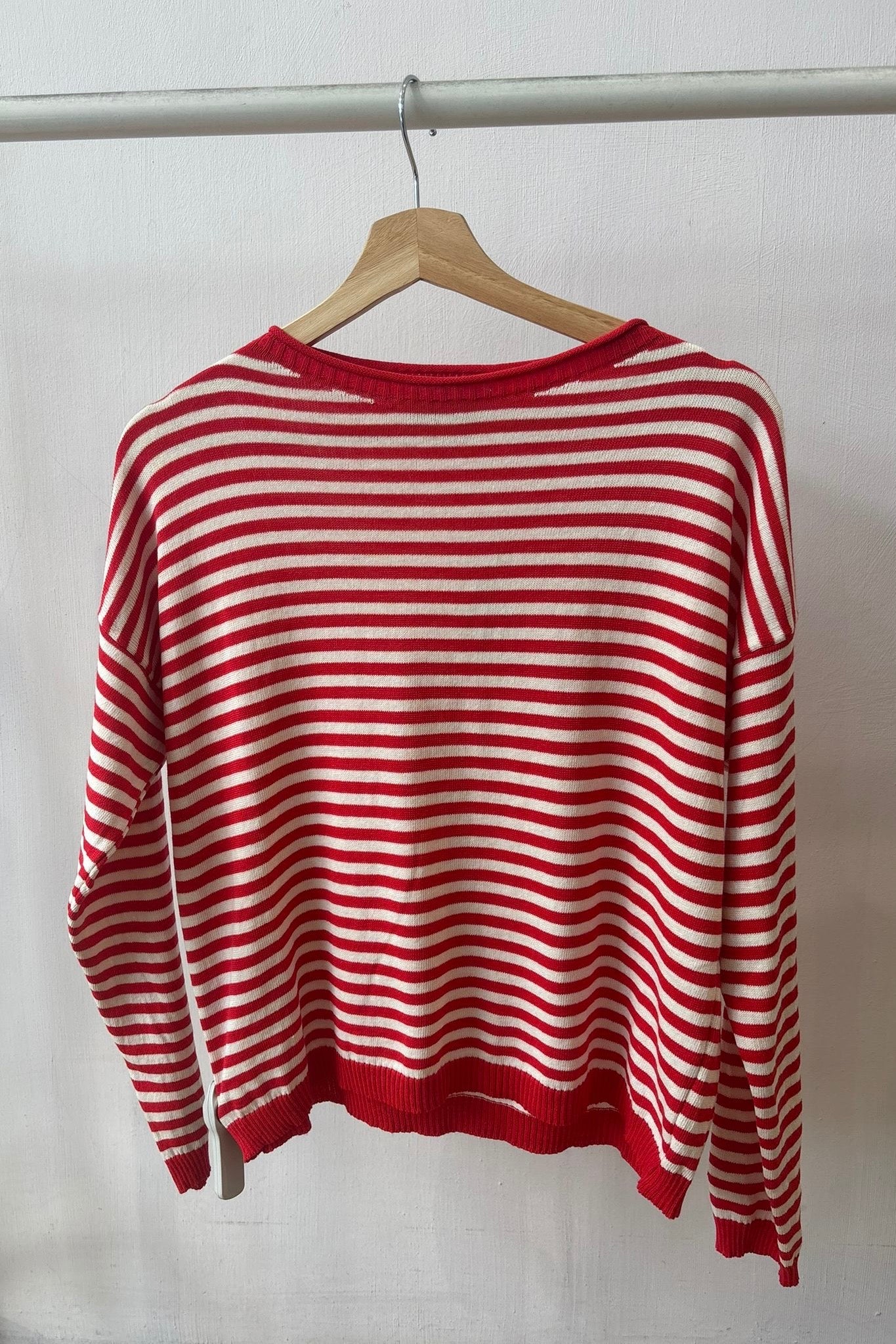 Lotte Striped Jumper -Red - Øst London