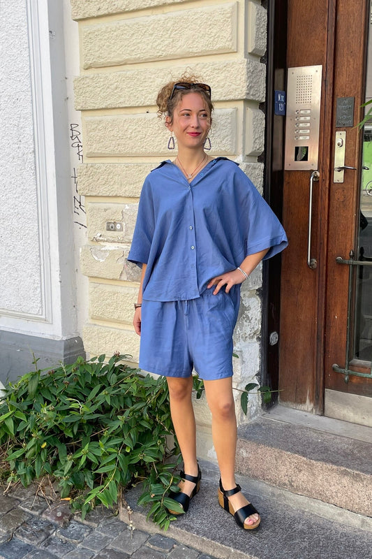 Ella Shorts -Blue