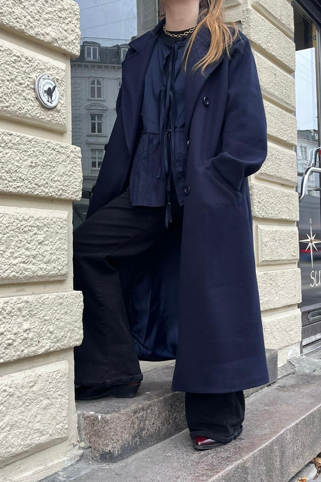 Amalie Coat -Navy