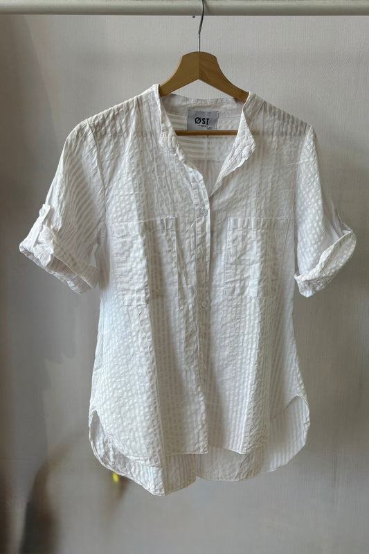 Cornelia Striped Shirt -White - Øst London