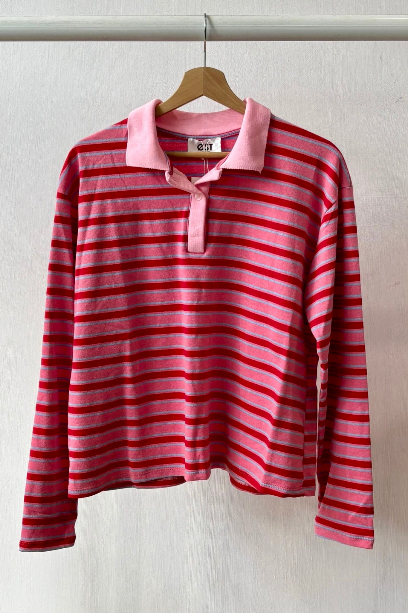 Ingrid Polo Shirt -Pink/Red - Øst London