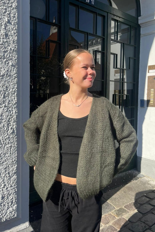 Smila Mohair Cardigan -Khaki