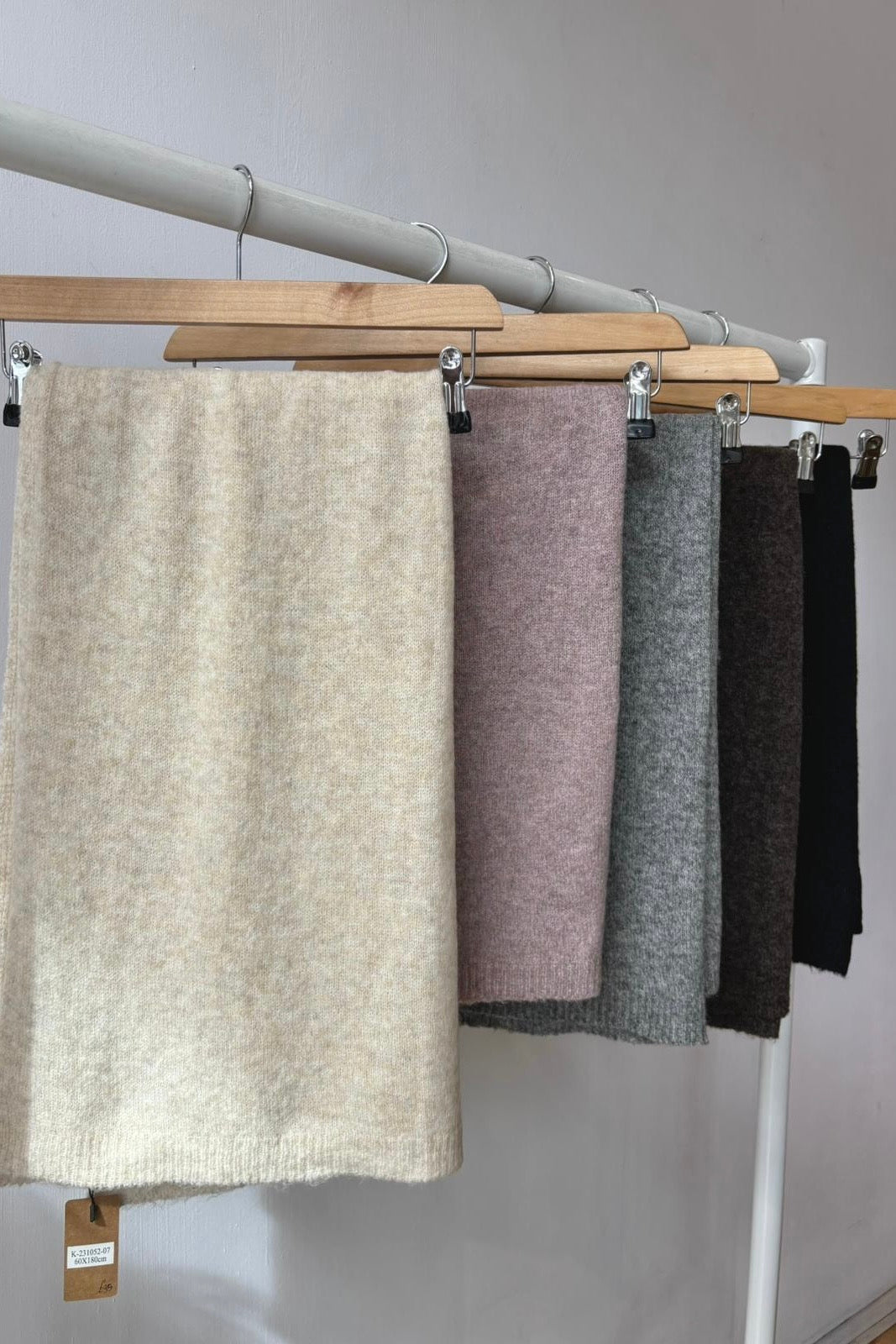 Copenhagen Wool Scarf -Grey