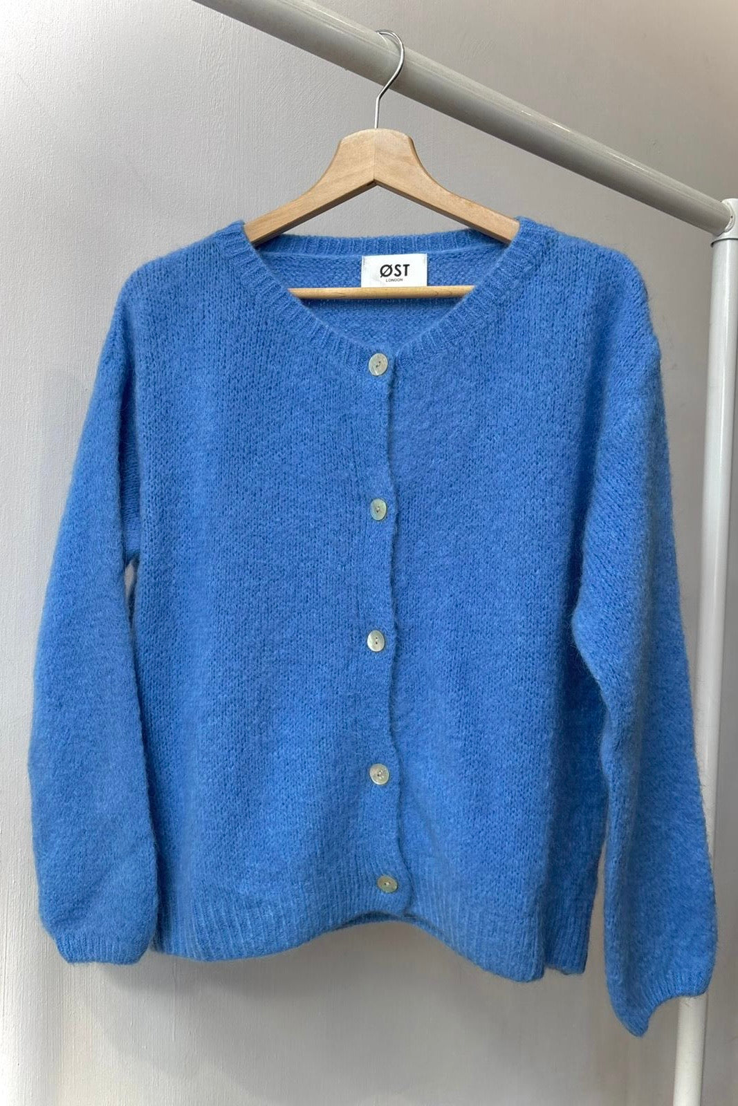 Josefine Mohair Cardigan -Cornflower Blue