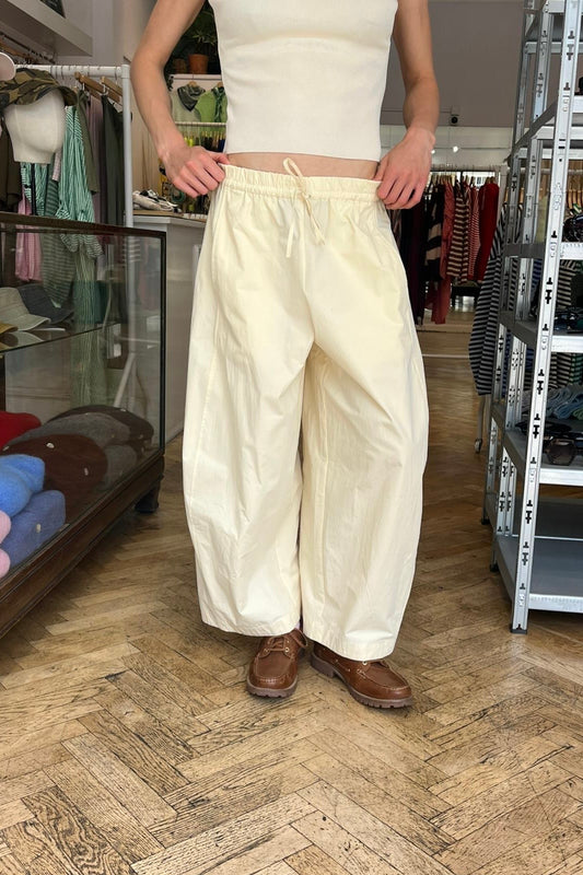 Ruth Barrel Trousers -Lemon