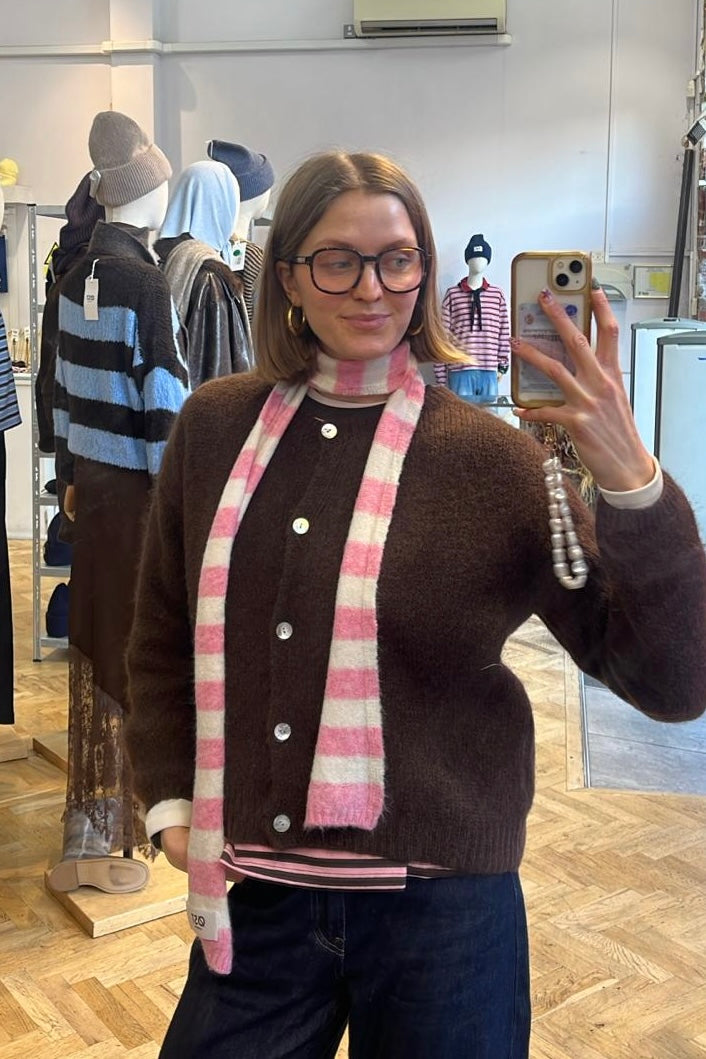 Josefine Mohair Cardigan -Brown - Øst London