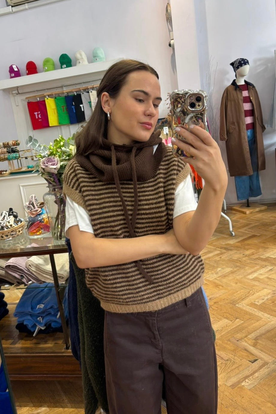 Rikke Cashmere Balaclava -Brown