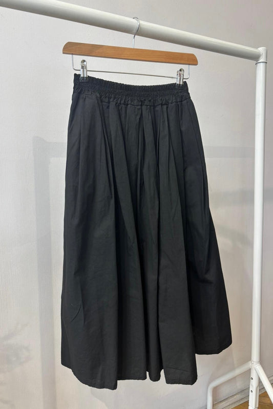 Malene Medi Skirt -Black