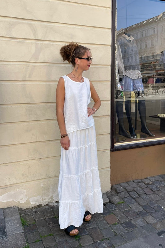 Ella Skirt -White