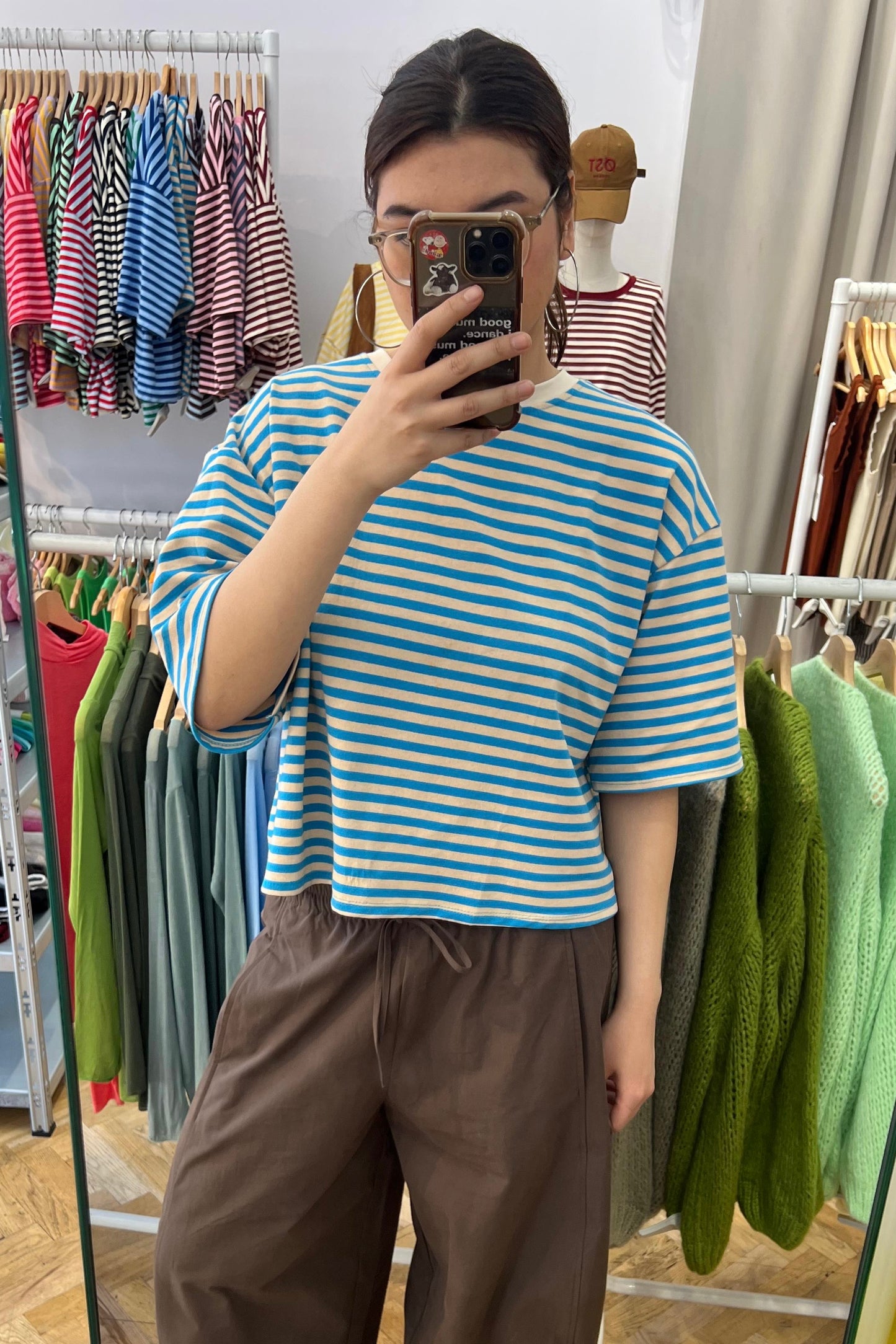 Else Striped T-Shirt -Blue/Cream