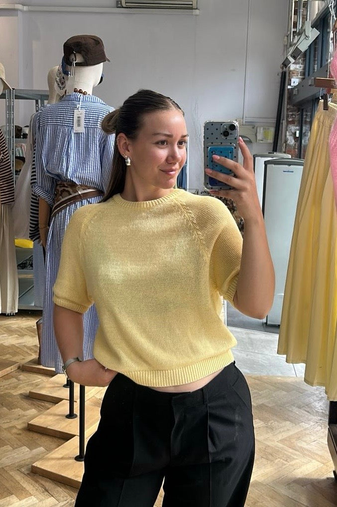 Gry Cotton Jumper -Lemon