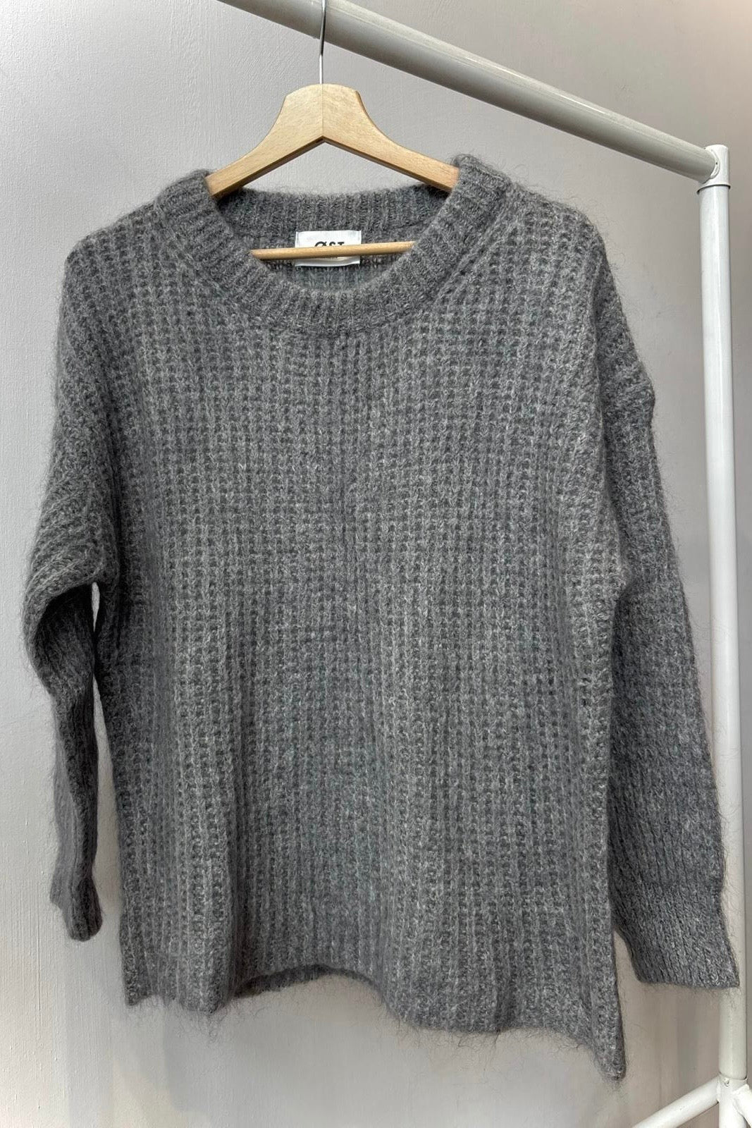 Johanne Mohair Jumper -Charcoal