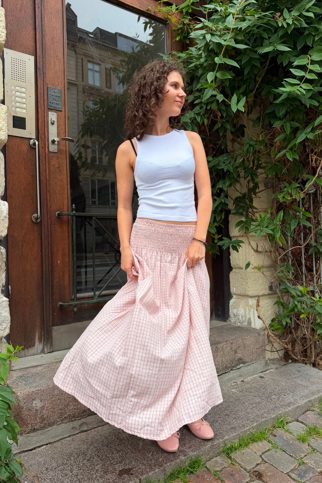 Leonora Skirt -Rosa - Øst London