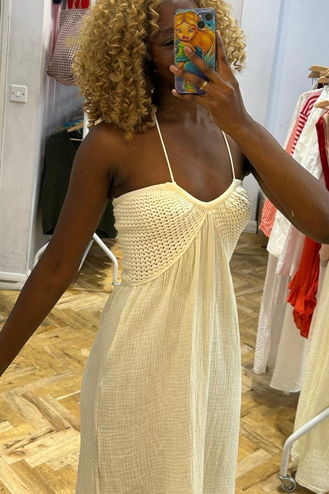 Elenor Dress -Cream